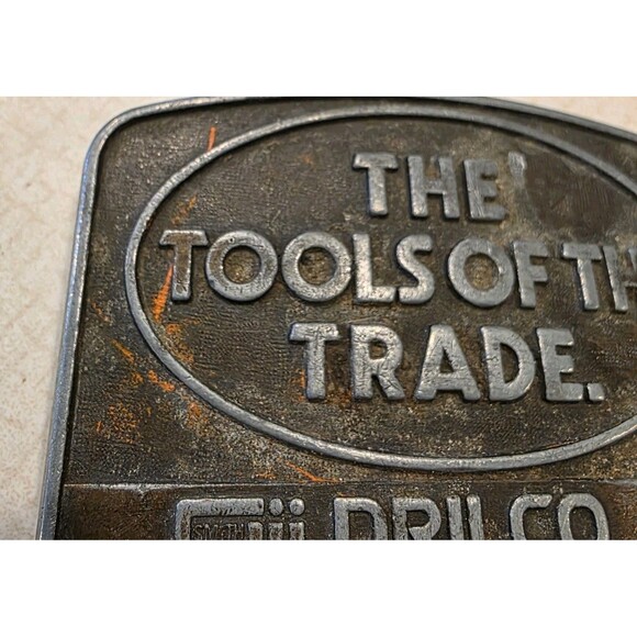 Vintage Belt Buckles Lot Of Two Regal  Drilco Tools Of Trade Logo Collectibles - Picture 6 of 9